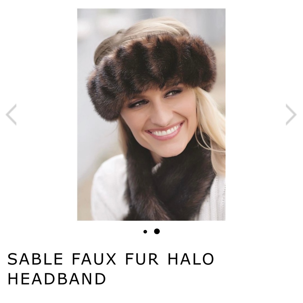 Fabulous Furs faux fur halo headband